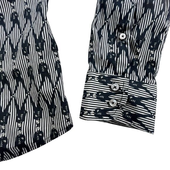 Lansky Bros Womens Size 10 Shirt Elvis Presley All Over Print Long Sleeve Button - Picture 5 of 12